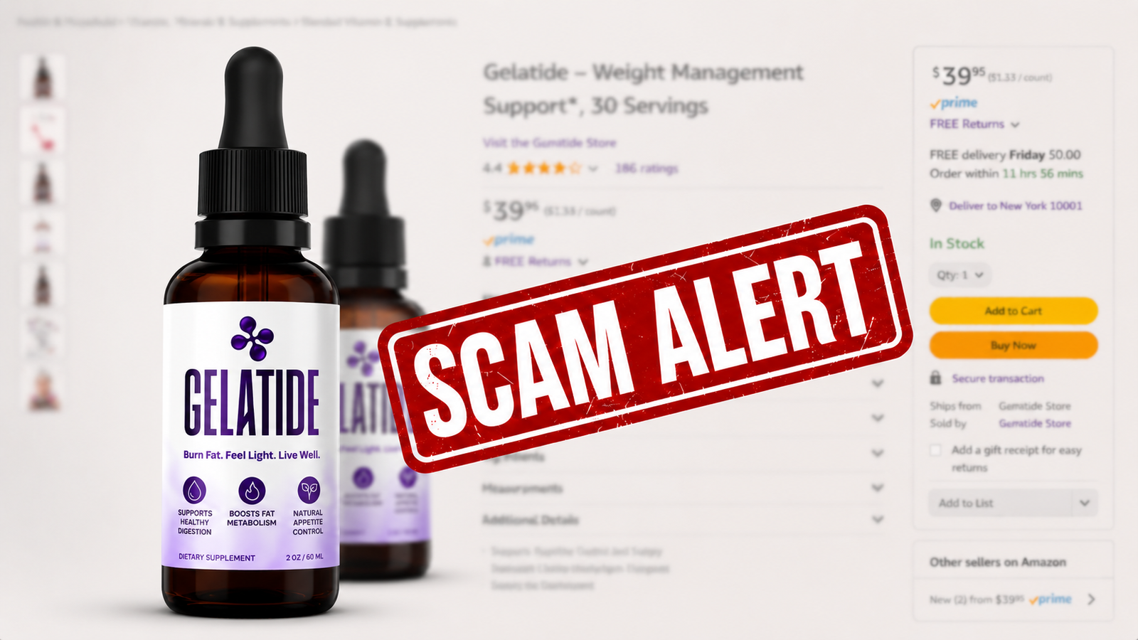 Fake Gelatide scam alert